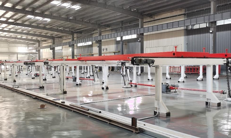 Örgü çerçeve yerleştirme hattı